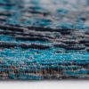 Louis De Poortere rug LX 8255 Fading World Medaillon Grey Turquoise side