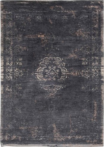 Louis De Poortere rug LX 8263 Fading World Medaillon Mineral Black