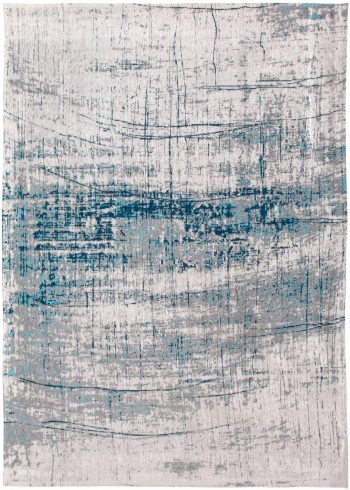 Louis De Poortere rug LX 8421 Mad Men Griff Bronx Azurite