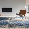 Louis De Poortere rug LX 8629 Mad Men Cracks Abyss Blue interior