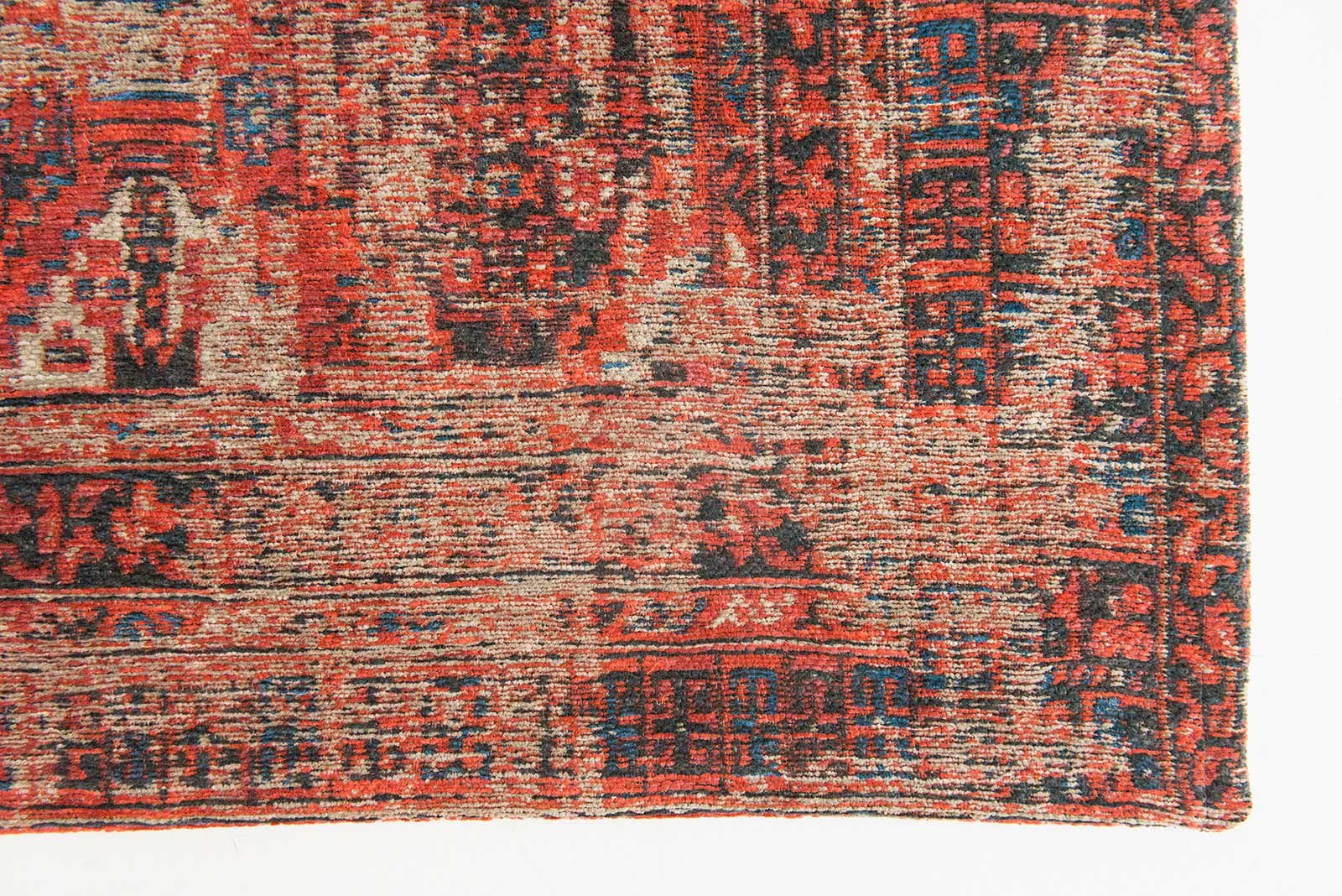 Louis De Poortere rug LX 8719 Antiquarian Antique Hadschlu 782 Red corner