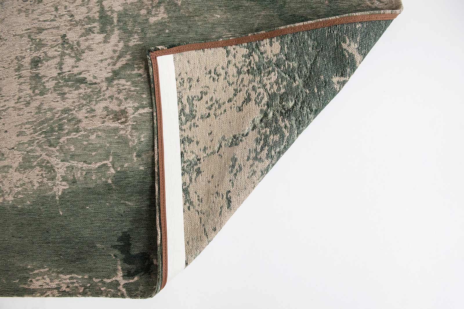 Louis De Poortere rug LX 8723 Mad Men Cracks Dark Pine back