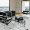 Louis De Poortere rug LX 8926 Mad Men Griff Metro Black and White interior