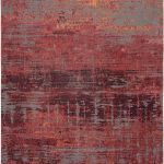 Louis De Poortere Rug, Atlantic Nassau Red 9125, Streaks design