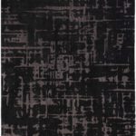 Louis De Poortere Rug, Structures Black Water 9200, Baobab design