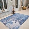 Louis De Poortere rug Cities Tokyo 9314 Conductive Blue interior 1