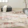 Calvin Klein rug Enchanting CK005 ECH02 GYRUS GREY RUST 8x10 099446869821 interior 1