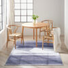 Calvin Klein rug Launder CK031 LDR01 GRYBL GREY BLUE 5x7 099446914699 interior 3