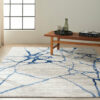 Calvin Klein rug River Flow CK001 RFV05 IVBLU IVORY BLUE 5X7 099446842527 interior