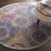 Nourison rug Ankara Global ANR05 MULTI 4xRND 099446456915 interior 2 C
