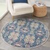 Nourison rug Ankara Global ANR16 NVMTC NAVY MULTICOLOR 4xRND 099446855763 interior 1