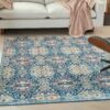Nourison rug Ankara Global ANR16 NVMTC NAVY MULTICOLOR 5X8 099446855701 interior 1