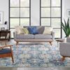 Nourison rug Ankara Global ANR16 NVMTC NAVY MULTICOLOR 8x10 099446855749 interior 3