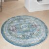 Nourison rug Ankara Global ANR17 IVLTB IVORY LIGHT BLUE 4xRND 099446855848 interior 1