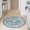 Nourison rug Ankara Global ANR17 IVLTB IVORY LIGHT BLUE 4xRND 099446855848 interior 3