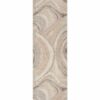 Nourison rug Brush Strokes BSK03 CRMGY CREAM GREY 2x8 099446899033
