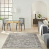 Nourison rug Desire DSR02 CHAGY CHARCOAL GREY 5X7 099446128874 interior 1