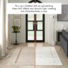 Nourison rug Glitz GLZ08 IVCRM IVORY CREAM 5X7 099446134691 interior 3