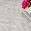 Nourison rug Glitz GLZ09 SILGY SILVER GREY 5x7 099446904041 interior 2