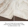 Nourison rug Glitz GLZ22 GRYGD GREY GOLD 5x7 099446951205 TX03