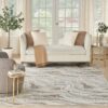 Nourison rug Glitz GLZ22 GRYGD GREY GOLD 8x10 099446951212 interior 3