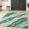 Nourison rug Prismatic PRS30 EMRLD EMERALD 6x8 099446090836 interior 1