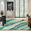 Nourison rug Prismatic PRS30 EMRLD EMERALD 8x10 099446090850 interior 3