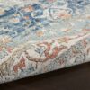 Nourison rug Quarry QUA11 IVBLU IVORY BLUE 5X7 099446819864 TX01