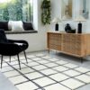 Asiatic rug Albany Grid Monochrome interior