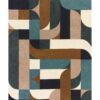 Asiatic rug Matrix 89 Klotski Teal