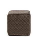 Rivièra Maison Seine Footstool, Velvet III, Anthracite