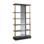 Display cabinet Rigley with mirror, Charcoal