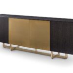 Sideboard Dax 4-doors, Charcoal