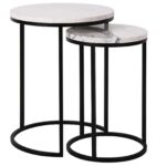 End table Lexington set of 2, White