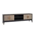 TV cabinet Bloomville 4-doors, Gold