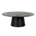 Coffee table Blax 110Ø, Black