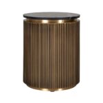 End table Ironville 50Ø, Gold