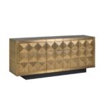 Sideboard Collada 3-doors, Brushed Gold
