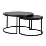Coffee table Catana set of 2 , Black