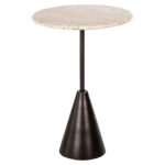 End table Avalon round, Bronze