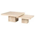 Coffee table La Cantera set of 2, Beige