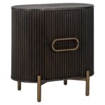 Nightstand Luxor 1-door, Brown