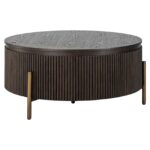Coffee table Luxor 95Ø, Brown