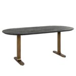 Dining table Revelin 235, Black / Gold