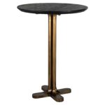 Bar table Revelin 81Ø, Black / Gold