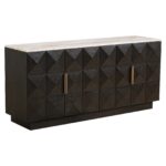 Sideboard Claremont 4-doors, Brown