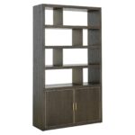 Display cabinet Rivertree 3-shelves 2-doors, Brown