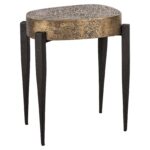 End table Declan, Black / Gold