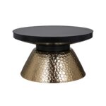 Coffee table Freddie, Black / Gold