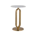 End table Celine, Brushed Gold